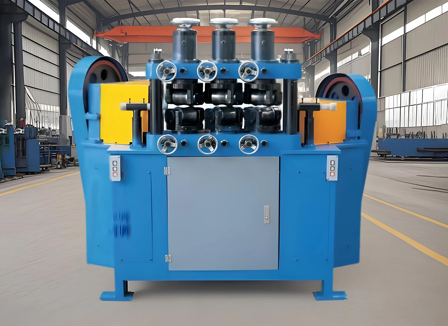 Machine de redressement des tuyaux